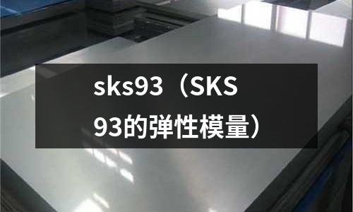 sks93(SKS93的彈性模量)