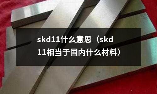 skd11什么意思（skd11相當于國內什么材料）
