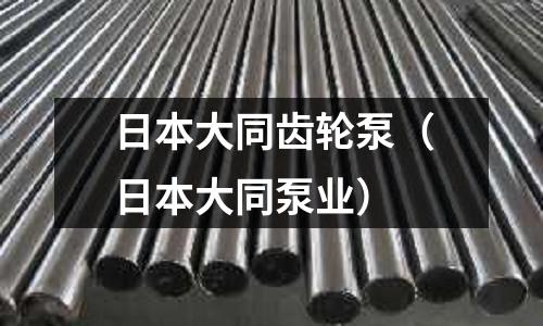 日本大同齒輪泵（日本大同泵業(yè)）