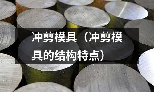 沖剪模具(沖剪模具的結構特點)