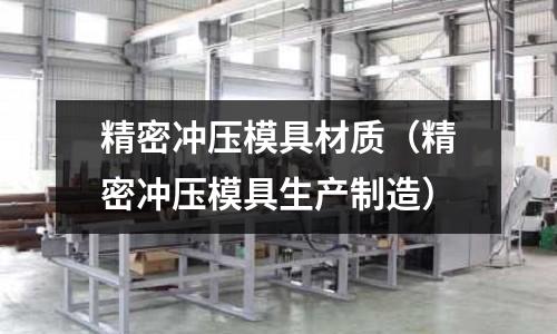 精密沖壓模具材質（精密沖壓模具生產制造）