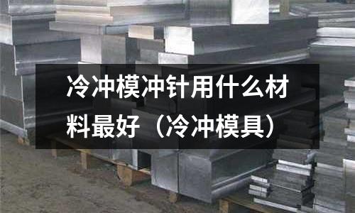 冷沖模沖針用什么材料最好(冷沖模具)