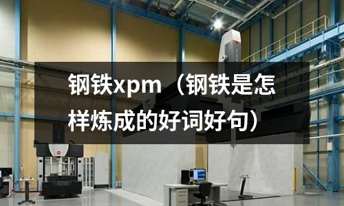 鋼鐵xpm（鋼鐵是怎樣煉成的好詞好句）