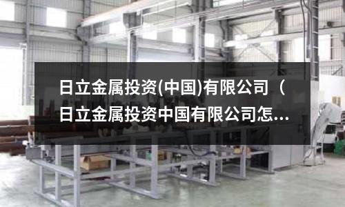 日立金屬投資(中國)有限公司(日立金屬投資中國有限公司怎么樣)
