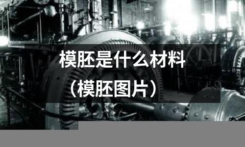 模胚是什么材料（模胚圖片）