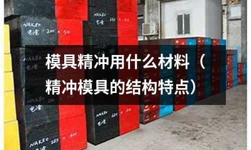 模具精沖用什么材料（精沖模具的結構特點）