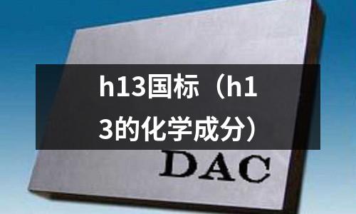 h13國標（h13的化學成分）