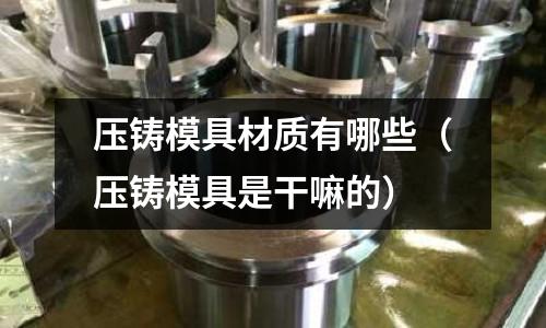 壓鑄模具材質有哪些（壓鑄模具是干嘛的）