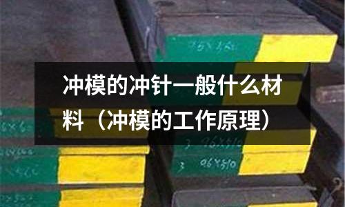 沖模的沖針一般什么材料（沖模的工作原理）