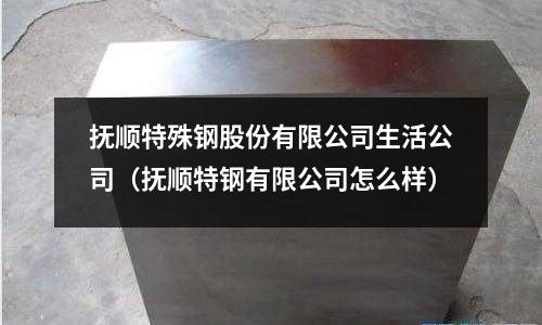 撫順特殊鋼股份有限公司生活公司(撫順特鋼有限公司怎么樣)