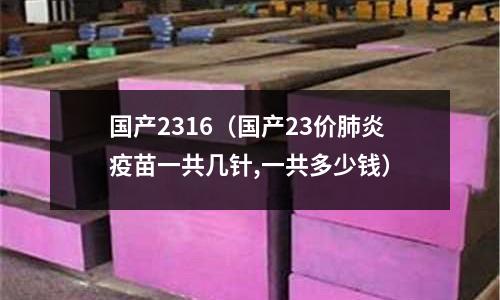 國產2316（國產23價肺炎疫苗一共幾針,一共多少錢）