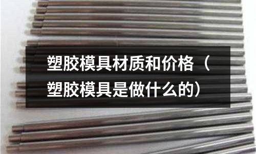 塑膠模具材質和價格（塑膠模具是做什么的）