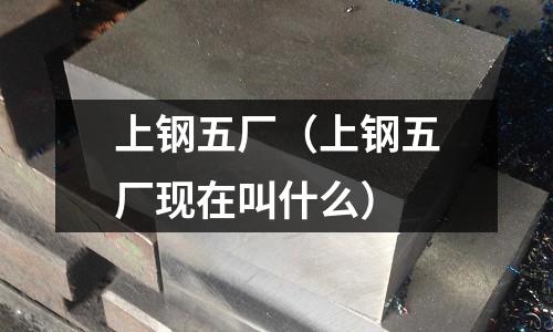 上鋼五廠（上鋼五廠現在叫什么）