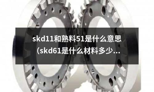 skd11和熟料51是什么意思（skd61是什么材料多少一斤）