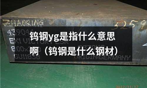 鎢鋼yg是指什么意思啊（鎢鋼是什么鋼材）