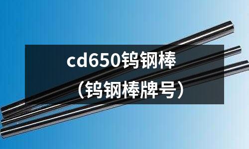 cd650鎢鋼棒(鎢鋼棒牌號)