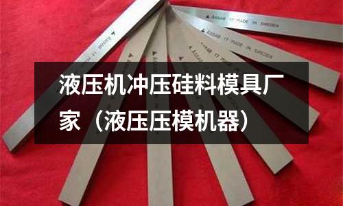 液壓機沖壓硅料模具廠家(液壓壓模機器)