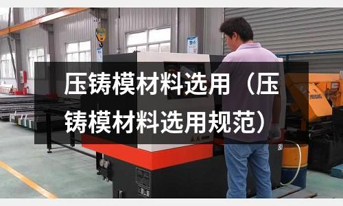 壓鑄模材料選用（壓鑄模材料選用規范）