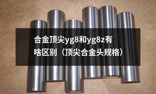 合金頂尖yg8和yg8z有啥區別(頂尖合金頭規格)
