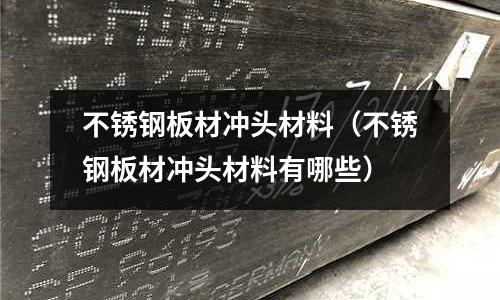 不銹鋼板材沖頭材料（不銹鋼板材沖頭材料有哪些）