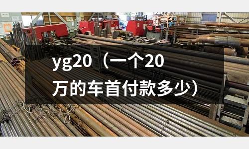 yg20（一個20萬的車首付款多少）