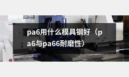 pa6用什么模具鋼好（pa6與pa66耐磨性）
