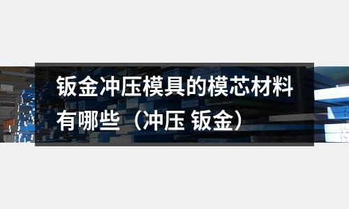 鈑金沖壓模具的模芯材料有哪些（沖壓 鈑金）