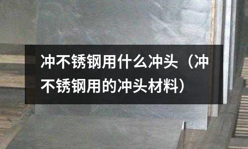 沖不銹鋼用什么沖頭(沖不銹鋼用的沖頭材料)