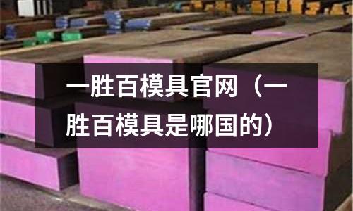 一勝百模具官網(一勝百模具是哪國的)