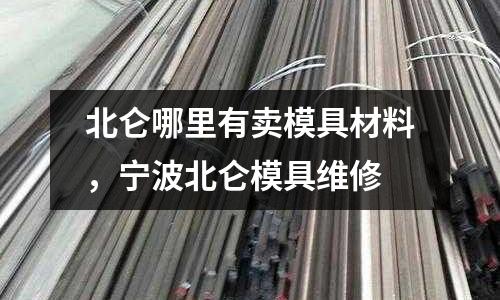 北侖哪里有賣模具材料，寧波北侖模具維修