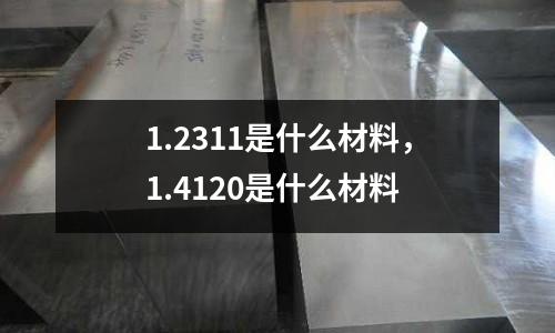 1.2311是什么材料,1.4120是什么材料