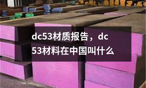 dc53材質報告,dc53材料在中國叫什么