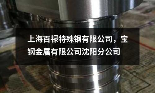 上海百祿特殊鋼有限公司，寶鋼金屬有限公司沈陽分公司