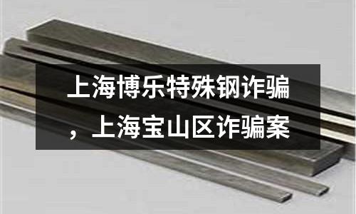 上海博樂特殊鋼詐騙,上海寶山區詐騙案