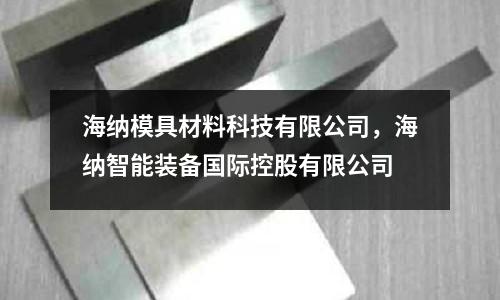 海納模具材料科技有限公司,海納智能裝備國際控股有限公司