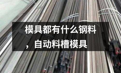模具都有什么鋼料,自動料槽模具