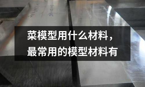 菜模型用什么材料，最常用的模型材料有