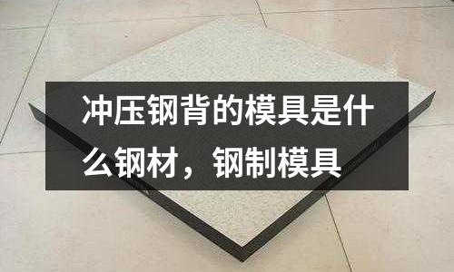 沖壓鋼背的模具是什么鋼材，鋼制模具