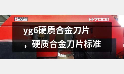 yg6硬質合金刀片,硬質合金刀片標準
