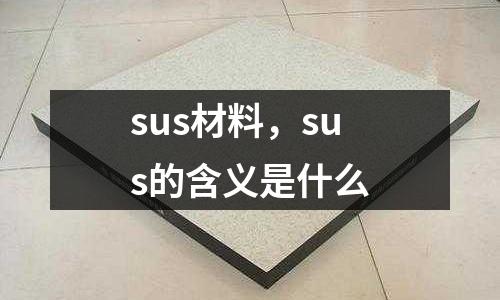 sus材料，sus的含義是什么