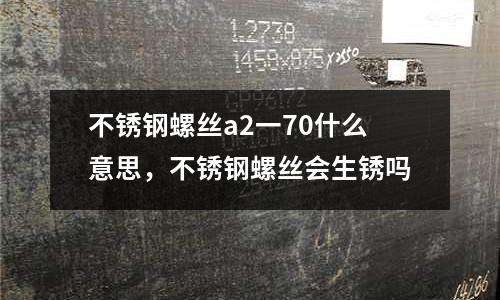 不銹鋼螺絲a2一70什么意思,不銹鋼螺絲會生銹嗎