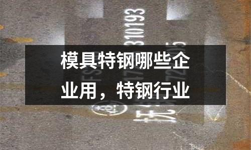 模具特鋼哪些企業用，特鋼行業