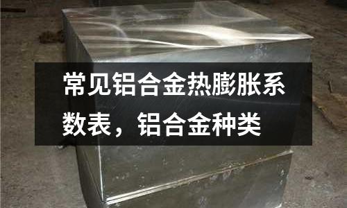 常見鋁合金熱膨脹系數表,鋁合金種類