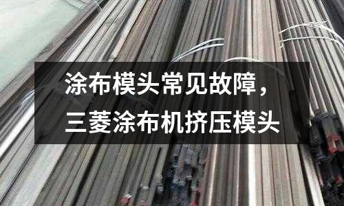 涂布模頭常見故障,三菱涂布機擠壓模頭