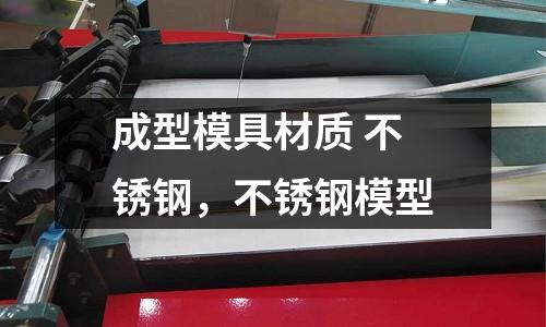 成型模具材質 不銹鋼，不銹鋼模型