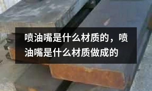 噴油嘴是什么材質的,噴油嘴是什么材質做成的