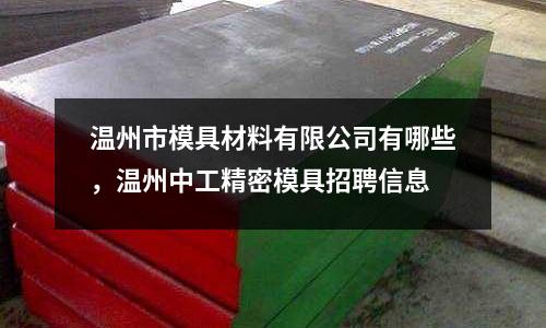 溫州市模具材料有限公司有哪些，溫州中工精密模具招聘信息