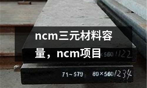 ncm三元材料容量，ncm項目