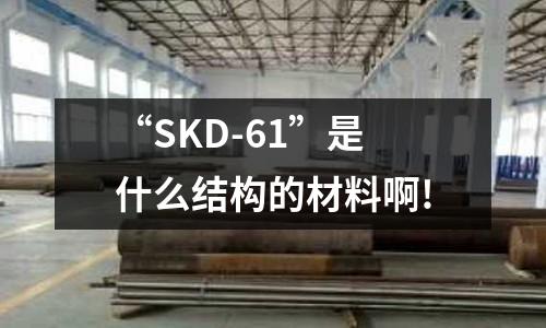“SKD-61”是什么結構的材料啊!