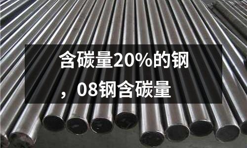 含碳量20%的鋼，08鋼含碳量